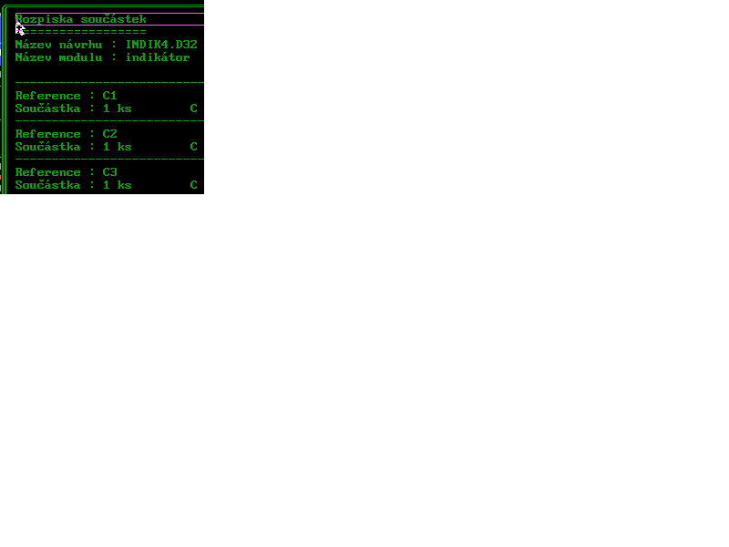 ��st rozpisky sou��stek