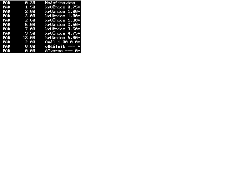 Tabulka p�jec�ch bod�